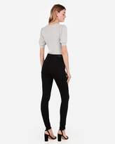 Thumbnail for your product : Express Super High Waisted Black Jean Leggings