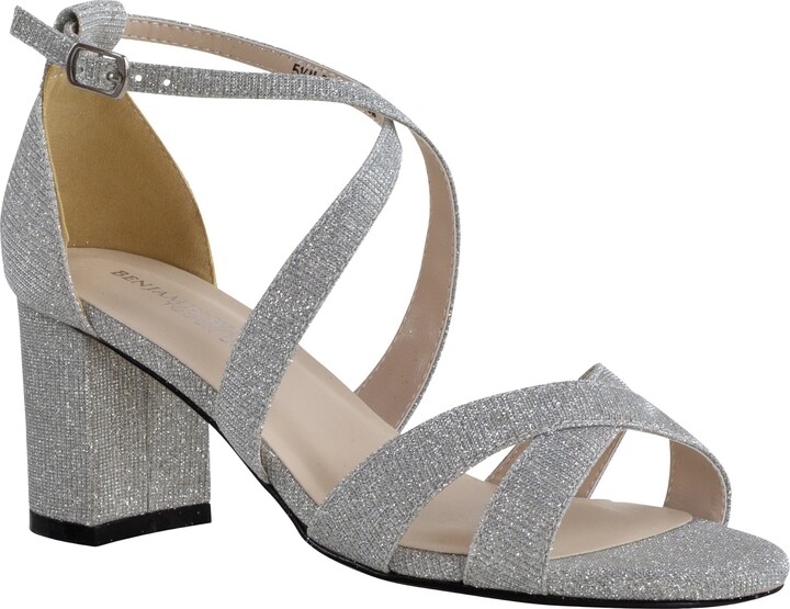 Silver Block Heel Sandals ShopStyle AU