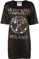 Moschino mirror embroidered logo dres 