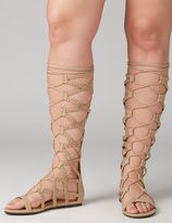 Thumbnail for your product : Lane Bryant Tall Braided Gladiator Sandal