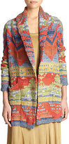Thumbnail for your product : Polo Ralph Lauren Patterned Long Open-Front Cardigan