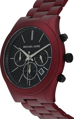 Michael Kors MK9061 - Slim Runway Stainless Steel Watch (Red) Watches -  ShopStyle