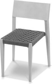 DecoScape Belmont Side Rope Stacking Patio Dining Chair