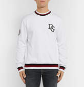 Thumbnail for your product : Dolce & Gabbana Printed Loopback Cotton-Blend Sweatshirt - Men - White