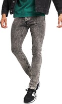 Thumbnail for your product : Topman Acid Wash Stacked Skinny Jeans