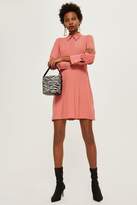 Thumbnail for your product : Topshop Pleat Mini Shirt Dress