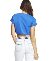 Thumbnail for your product : Wet Seal Short Sleeve Crop Top