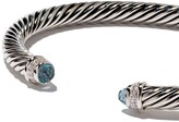 Thumbnail for your product : David Yurman sterling silver Cable Classics topaz and diamond bracelet