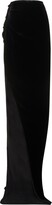 Edfu asymmetric velvet long skirt w/s 