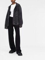 Thumbnail for your product : Balenciaga Oversize Crystal-Embellished Denim Jacket