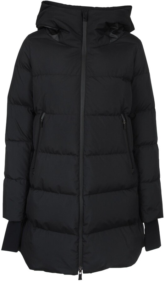 black coat puffer