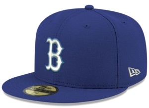 blue and white red sox hat