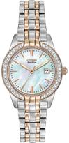 Thumbnail for your product : Citizen Eco-Drive Silhouette Crystal Swarovski® Crystal-Set Bracelet Ladies Watch