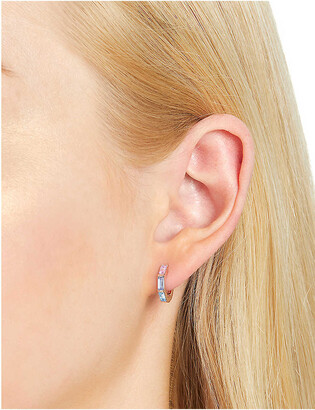 Olivia Burton Rainbow Huggie Hoop rose gold-plated earrings