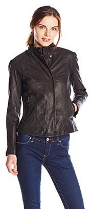 Cole Haan Women's Novelty Leather Jacket