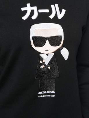 Karl Lagerfeld Paris Ikonik Japan embroidered sweatshirt