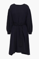 Thumbnail for your product : American Vintage Belted Cotton And Wool-blend Twill Dress