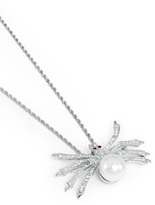 Thumbnail for your product : Nobrand Crystal pavé spider necklace