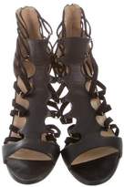 Thumbnail for your product : Tamara Mellon Leather Cage Sandals