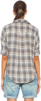 Thumbnail for your product : NSF Rhodes Cotton-Blend Button Down in Grey Plaid