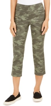 Style&Co. Style & Co Camo-Print Capri Pants, Created for Macy's
