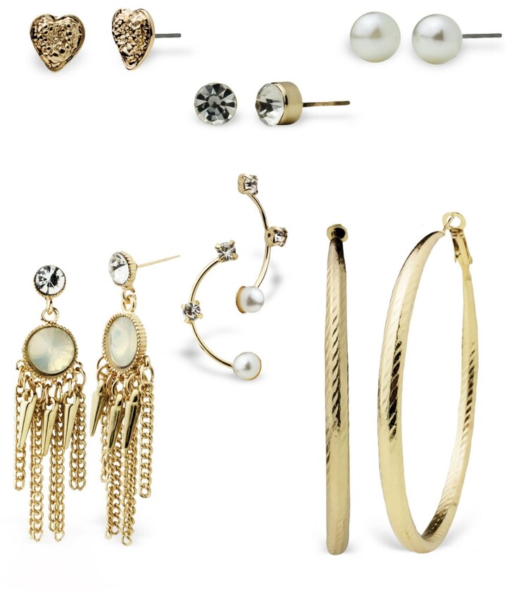 True Love Accessories Stud, Hoop, and Mini Statement Earring Sets ShopStyle