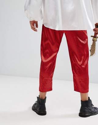 Reclaimed Vintage Inspired Relaxed Pants In Stripe