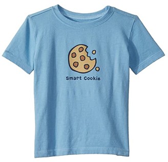 Life is Good Smart Cookie Crusher Knit Tee (Toddler) (Carolina Blue) Kid's T Shirt