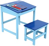 Thumbnail for your product : Premier Housewares Kids Desk And Stool Set- Blue