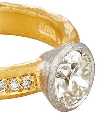 Malcolm Betts Women's Round-Faced Ring - Gold