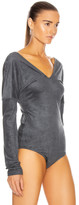 Thumbnail for your product : Lemaire Long Sleeve Bodysuit in Anthracite | FWRD