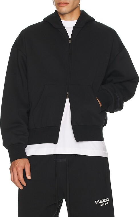 Essentials Classic Fit Fleece Zip Up Hoodie