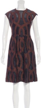 Lela Rose Patterned A-Line Dress