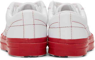 Converse White and Red Golf le Fleur* One Star OX Sneakers