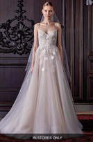 Thumbnail for your product : Monique Lhuillier Severine Chantilly Lace & Tulle Gown