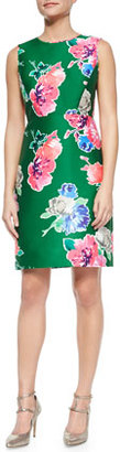 Kate Spade Sleeveless Printed Blooms Della Dress