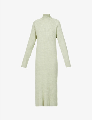 ANNA QUAN Rosaline roll-neck cotton-knit midi dress