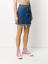 Thumbnail for your product : Levi's Deconstructed high-rise denim skirt