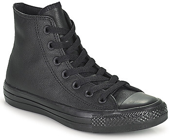leather converse black womens