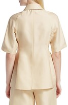 Thumbnail for your product : LVIR Wool Silk Half-Sleeve Jacket