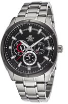 Thumbnail for your product : Casio Men's Edifice Steel Bracelet Black Textured Dial