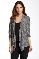 Thumbnail for your product : Vince Camuto Herringbone Drape Front Cardigan