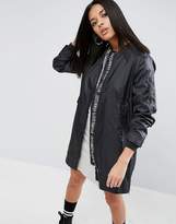Thumbnail for your product : ASOS Rain Trench With Graphic Print