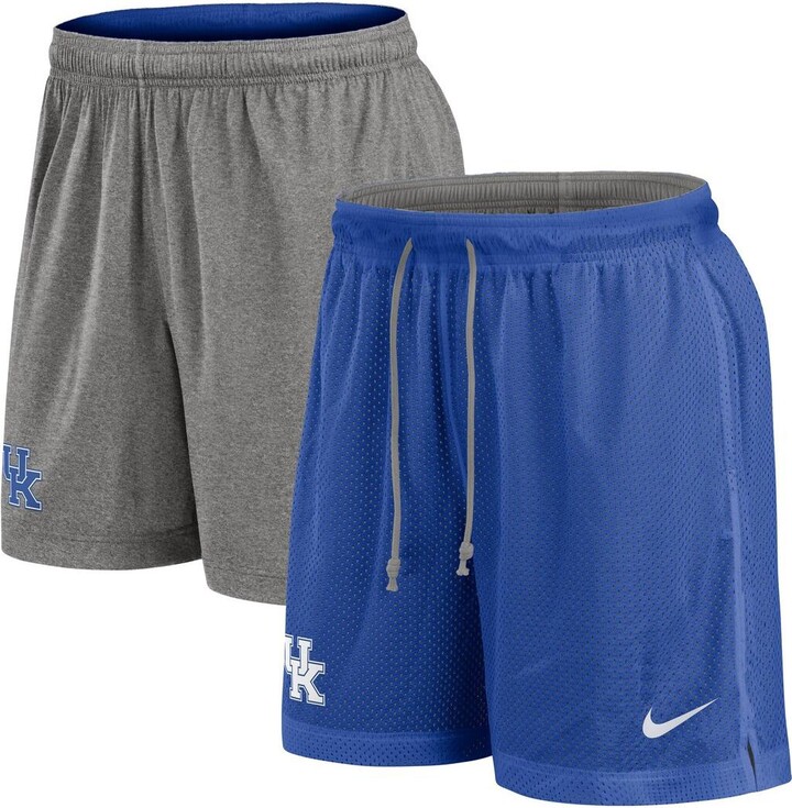 Nike Men's Royal/Heather Gray Kentucky Wildcats Player Reversible Shorts - Royal, Heather Gray