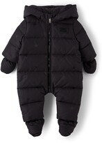 Thumbnail for your product : Burberry Baby Black Down Star Monogram Puffer Snowsuit