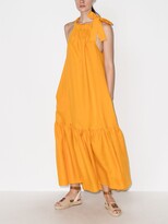 Thumbnail for your product : ASCENO Ibiza linen midi dress