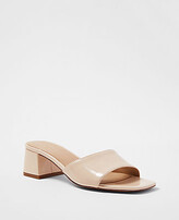 Thumbnail for your product : Ann Taylor Patent Block Heel Mule Sandals