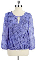 Thumbnail for your product : Vince Camuto Animal Print Wrap Blouse