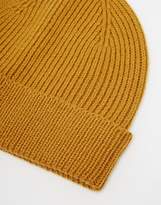 Thumbnail for your product : ASOS DESIGN fisherman beanie in mustard