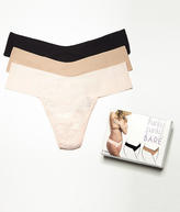 Thumbnail for your product : Hanky Panky Bare Eve Natural Rise Thong 3-Pack Panty